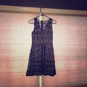 Navy blue lace dress